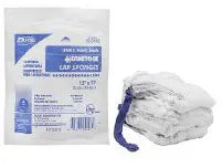 Surgical Laparotomy Sponge X-Ray Detectable Cotton 18 X 18 Inch 5 Count Pack Sterile