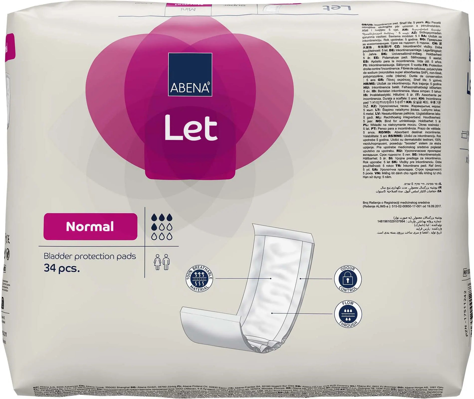 Abena Abri-Let Normal Incontinence Liner