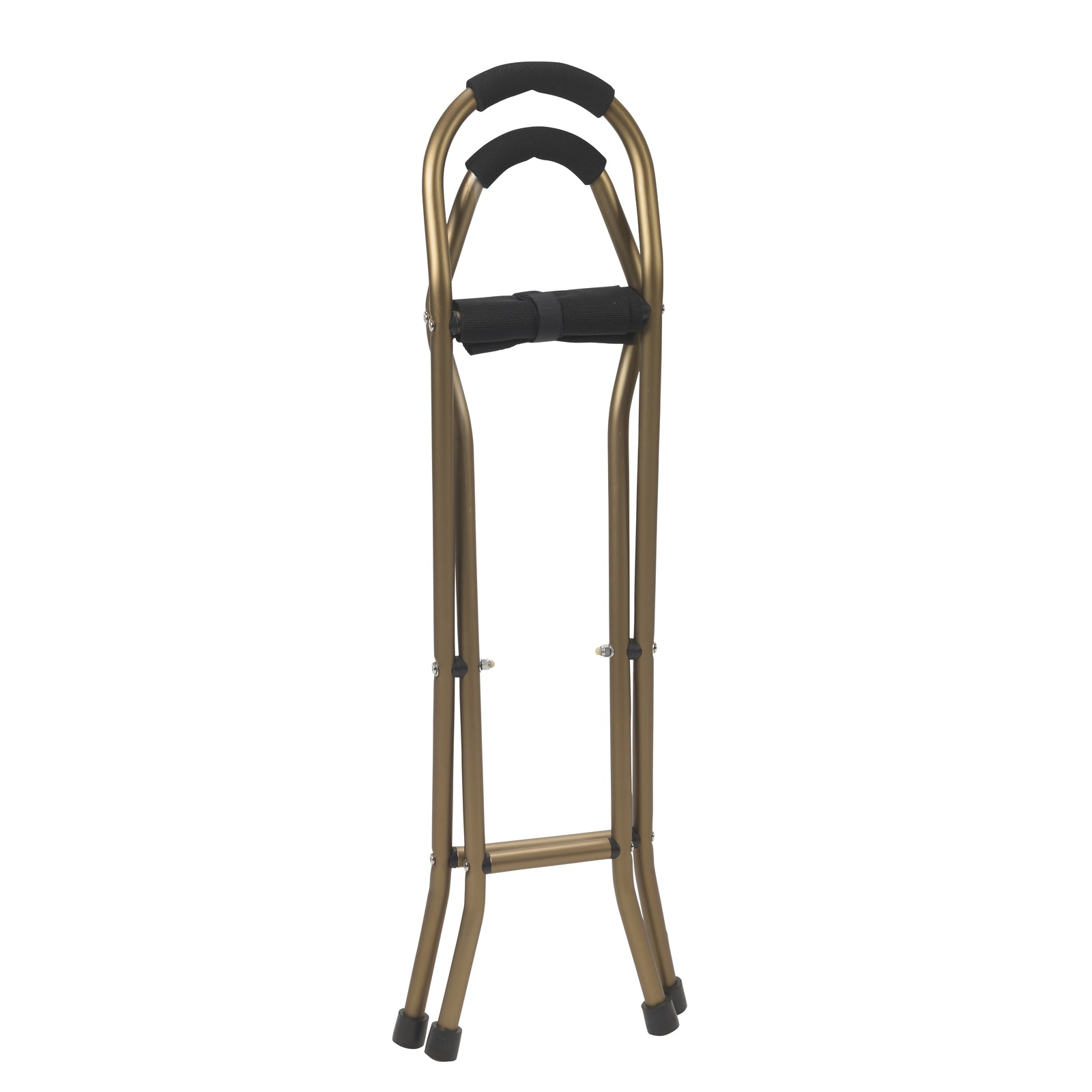 Drive™ Aluminum Quad Cane with Sling Seat - 34 Inch Height, Bronze