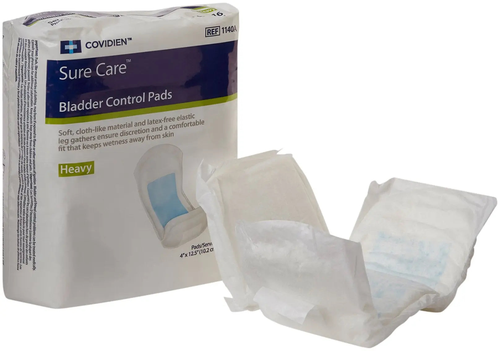 Sure Care Bladder Control Pad - 4 x 10-3/4 - Pack of 20
