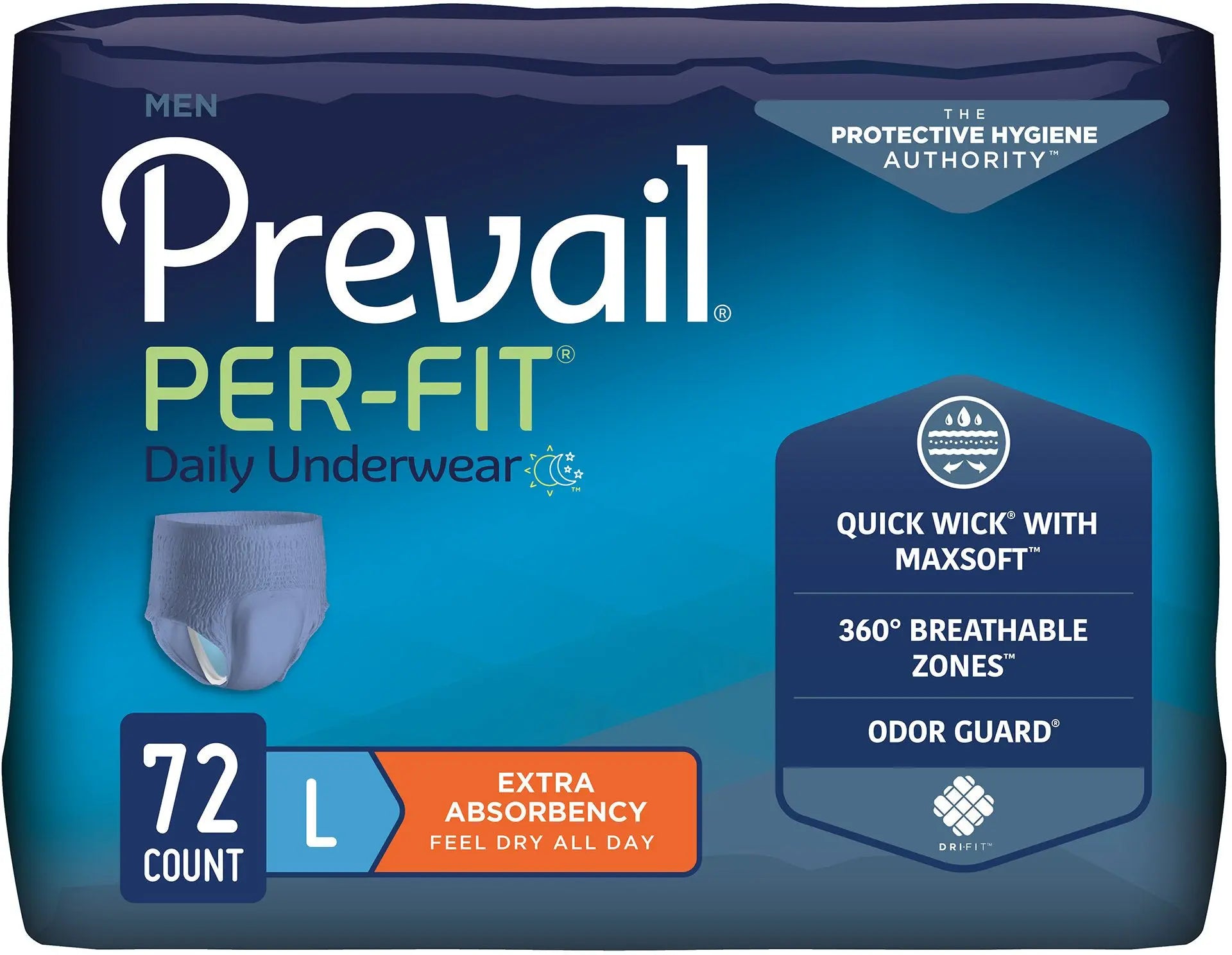 Prevail Per-Fit Men Male Adult Absorbent Underwear