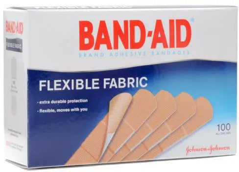 Band-Aid Flexible Fabric Tan Adhesive Strip