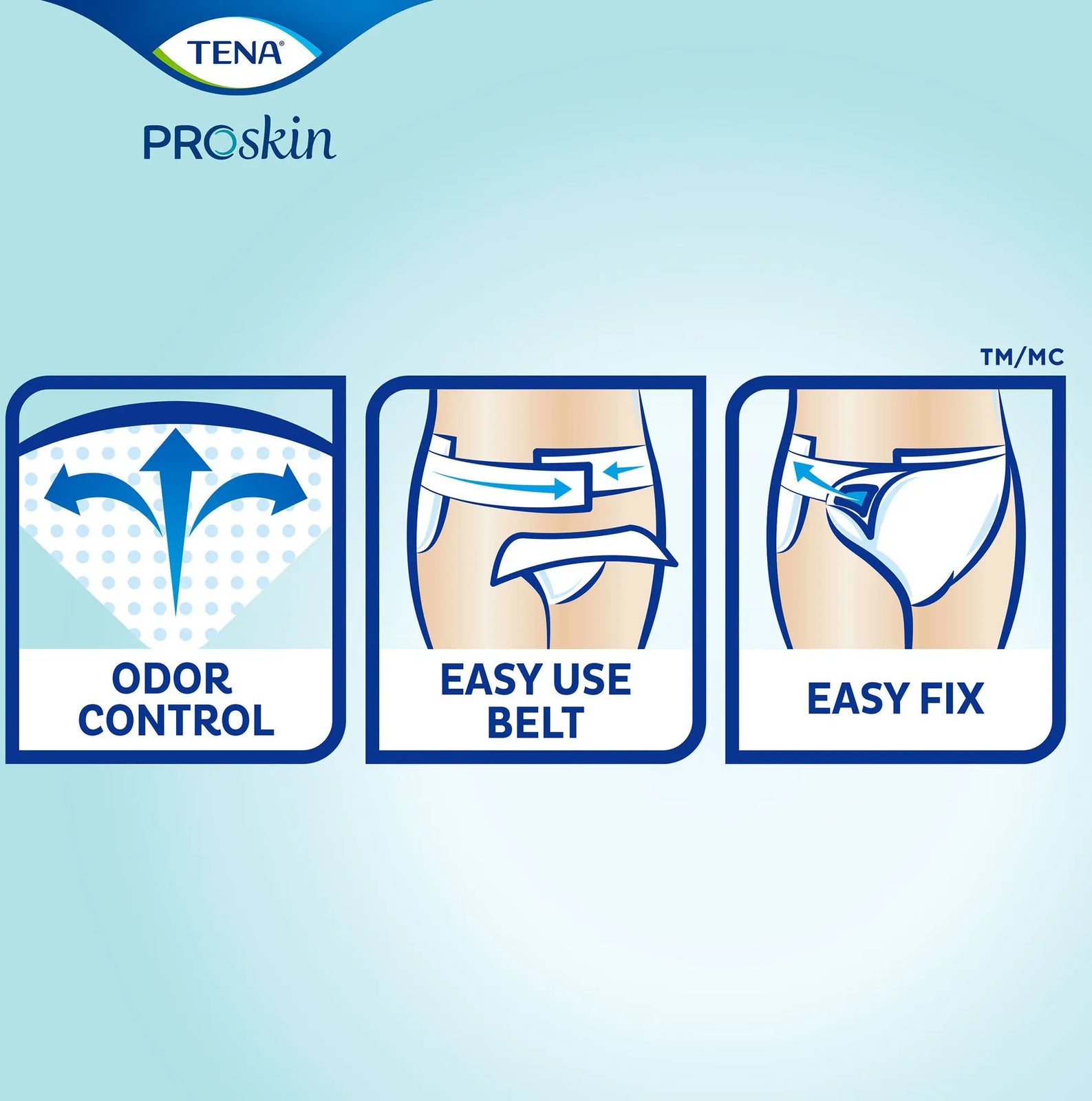 TENA ProSkin Flex Super Unisex Adult Incontinence Belted Undergarment