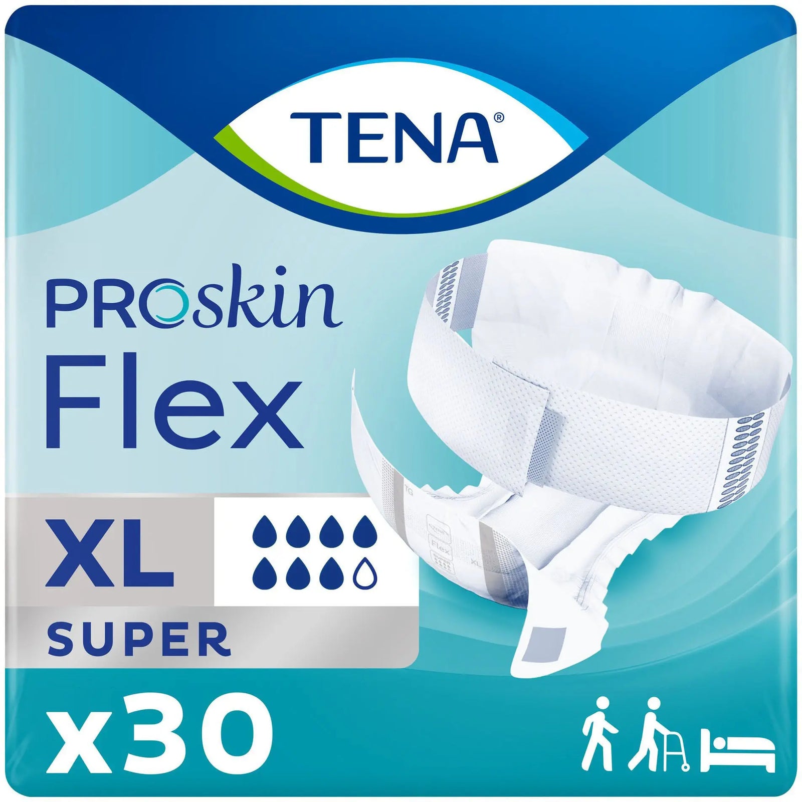 TENA ProSkin Flex Super Unisex Adult Incontinence Belted Undergarment