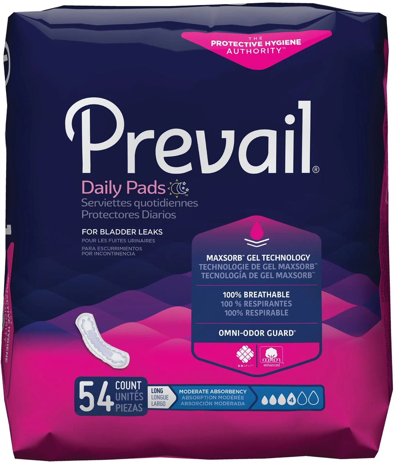 Prevail Daily Pads Bladder Control Pad