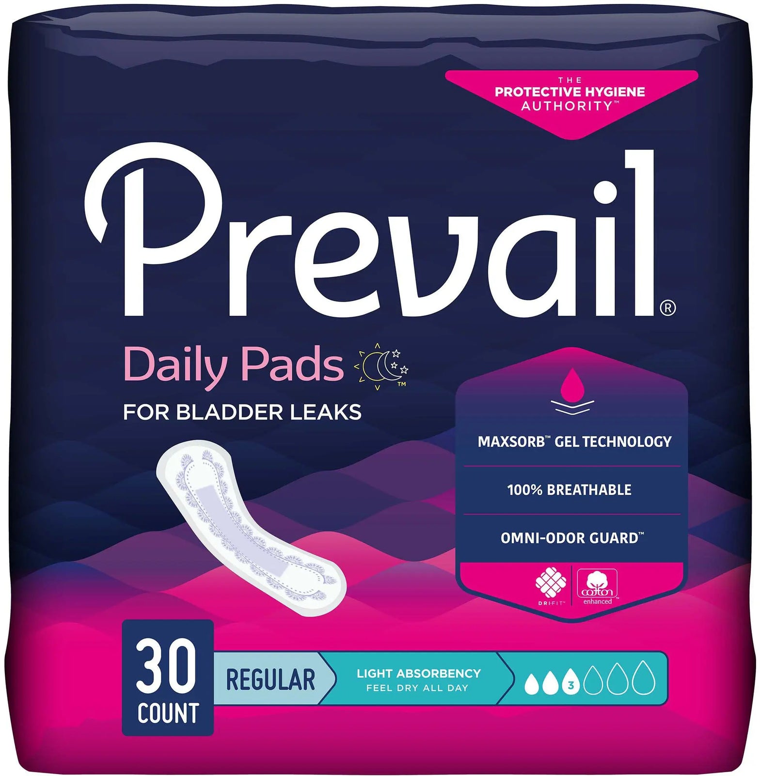 Prevail Daily Pads Bladder Control Pad