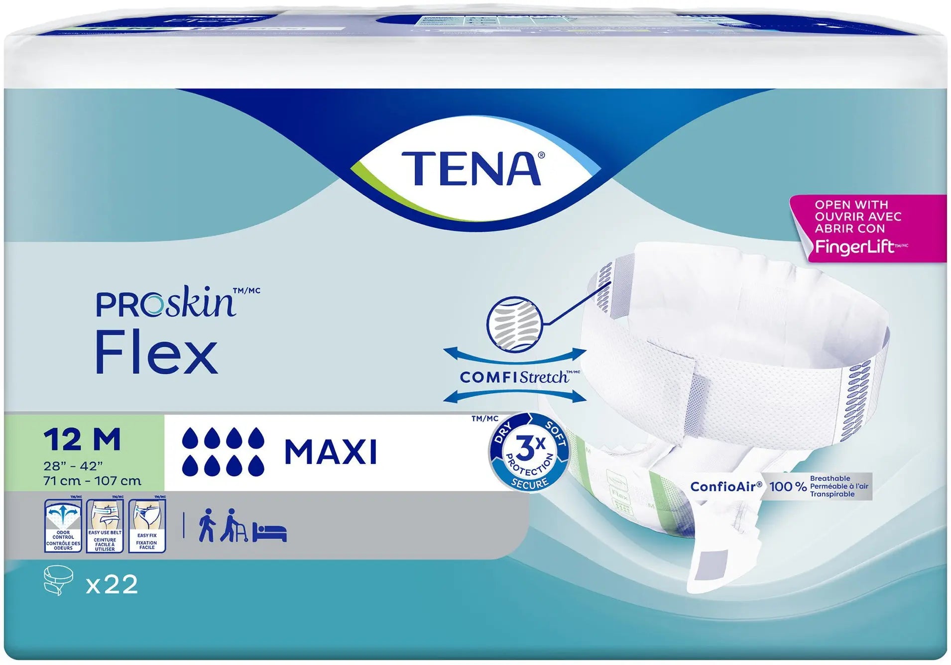 TENA ProSkin Flex Maxi Unisex Adult Incontinence Belted Undergarment