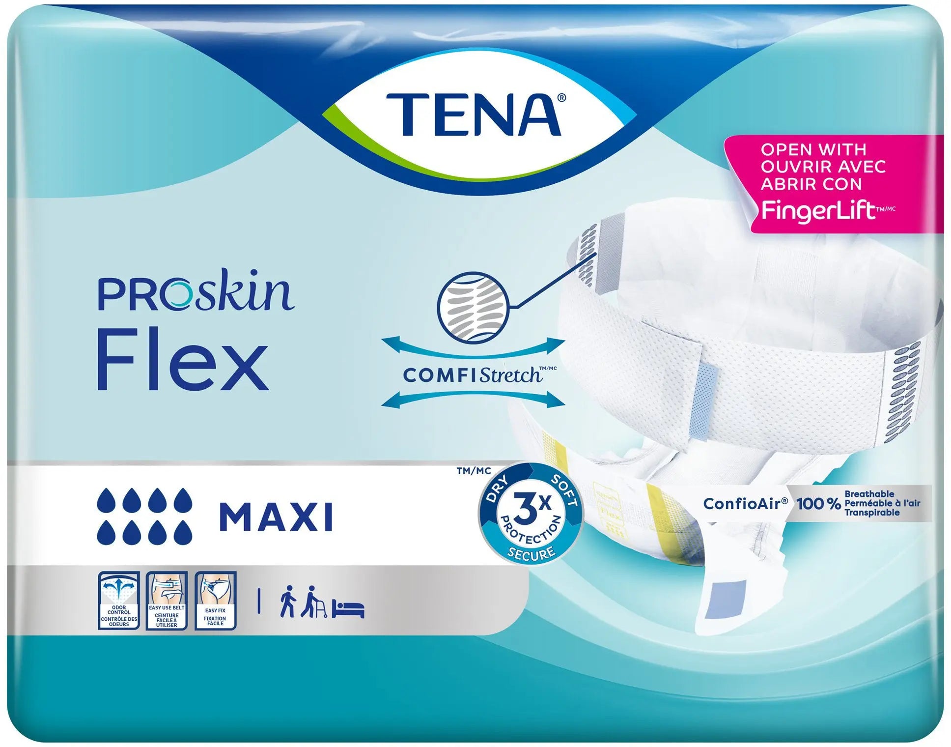 TENA ProSkin Flex Maxi Unisex Adult Incontinence Belted Undergarment
