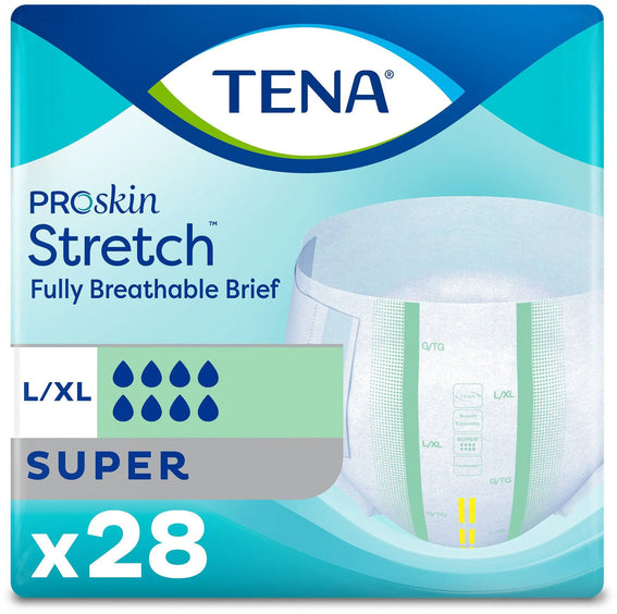 TENA ProSkin Stretch Super Unisex Adult Incontinence Brief