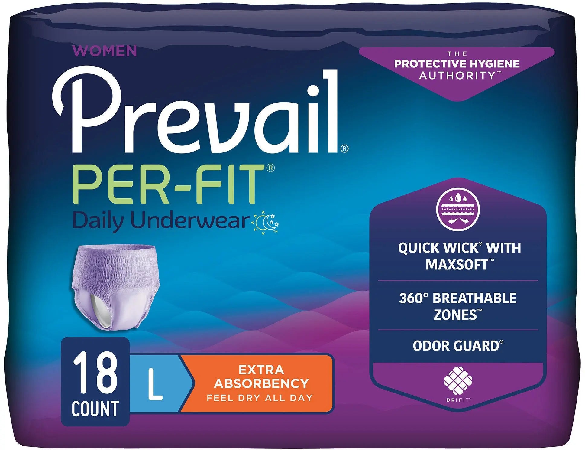 Prevail Per-Fit Women Female Adult Absorbent Underwear