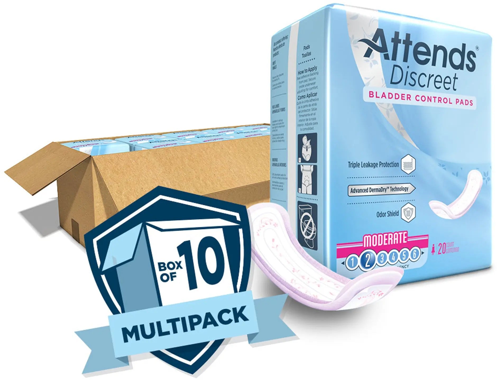 Attends Discreet Bladder Control Pad
