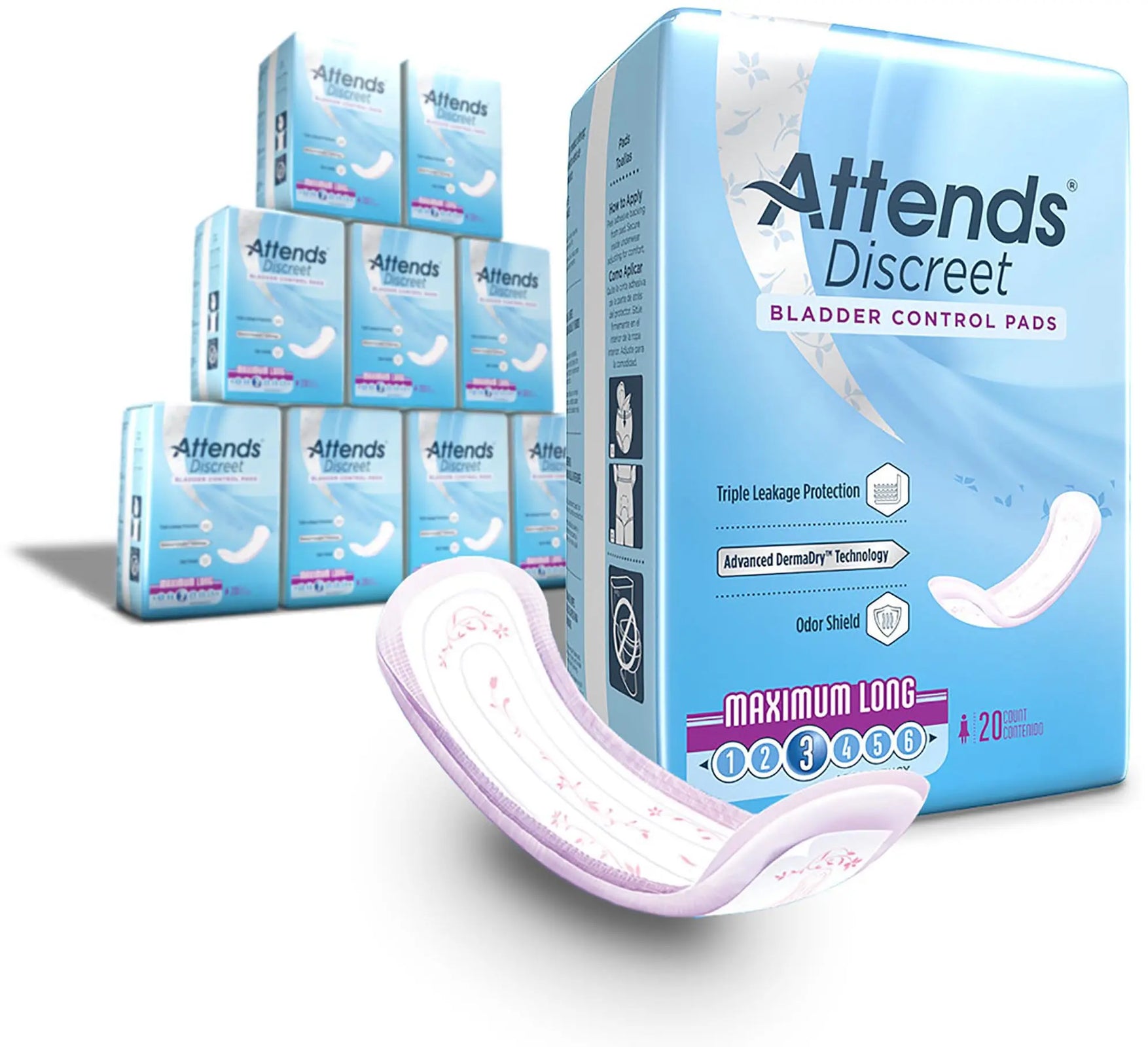 Attends Discreet Bladder Control Pad