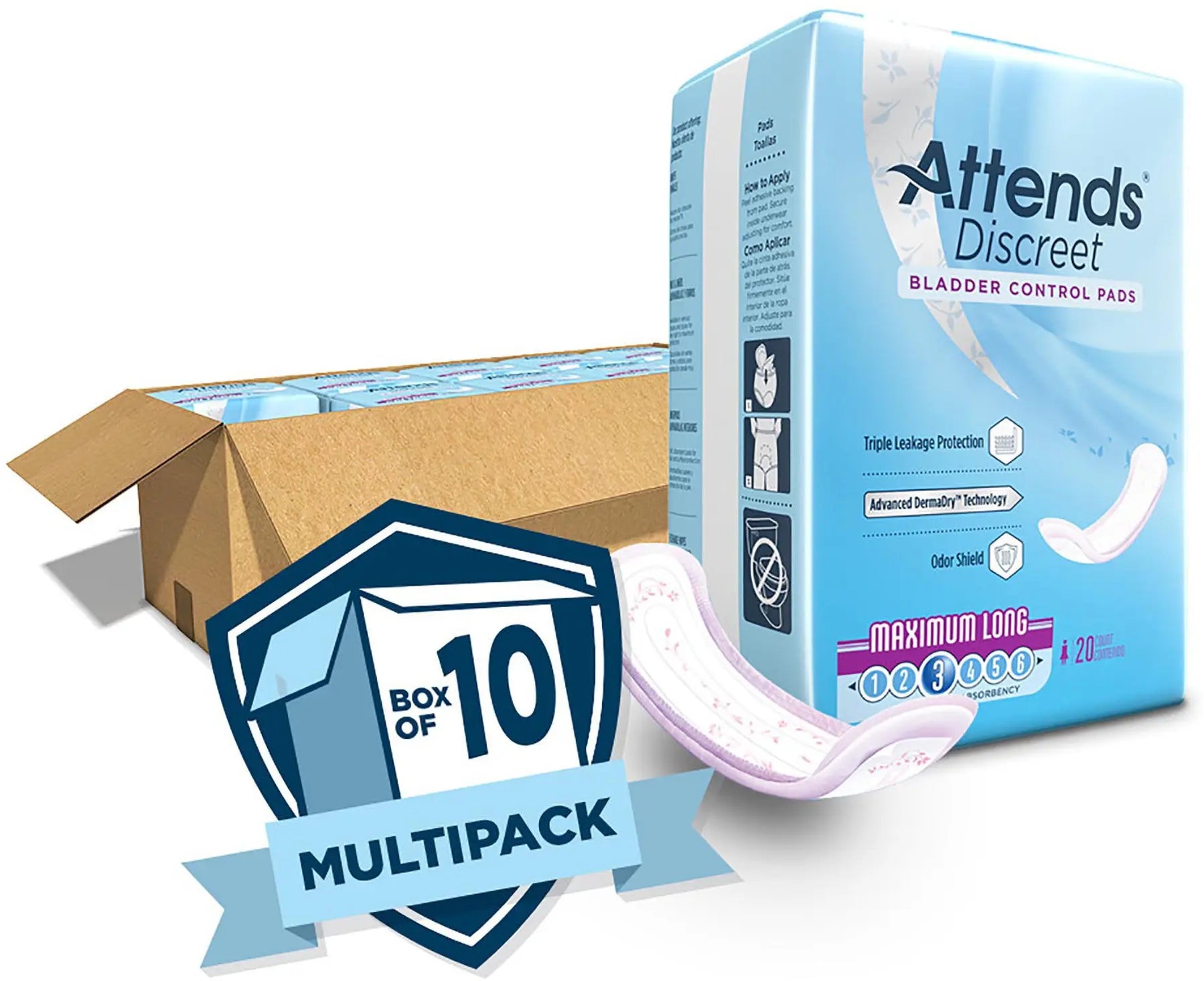 Attends Discreet Bladder Control Pad