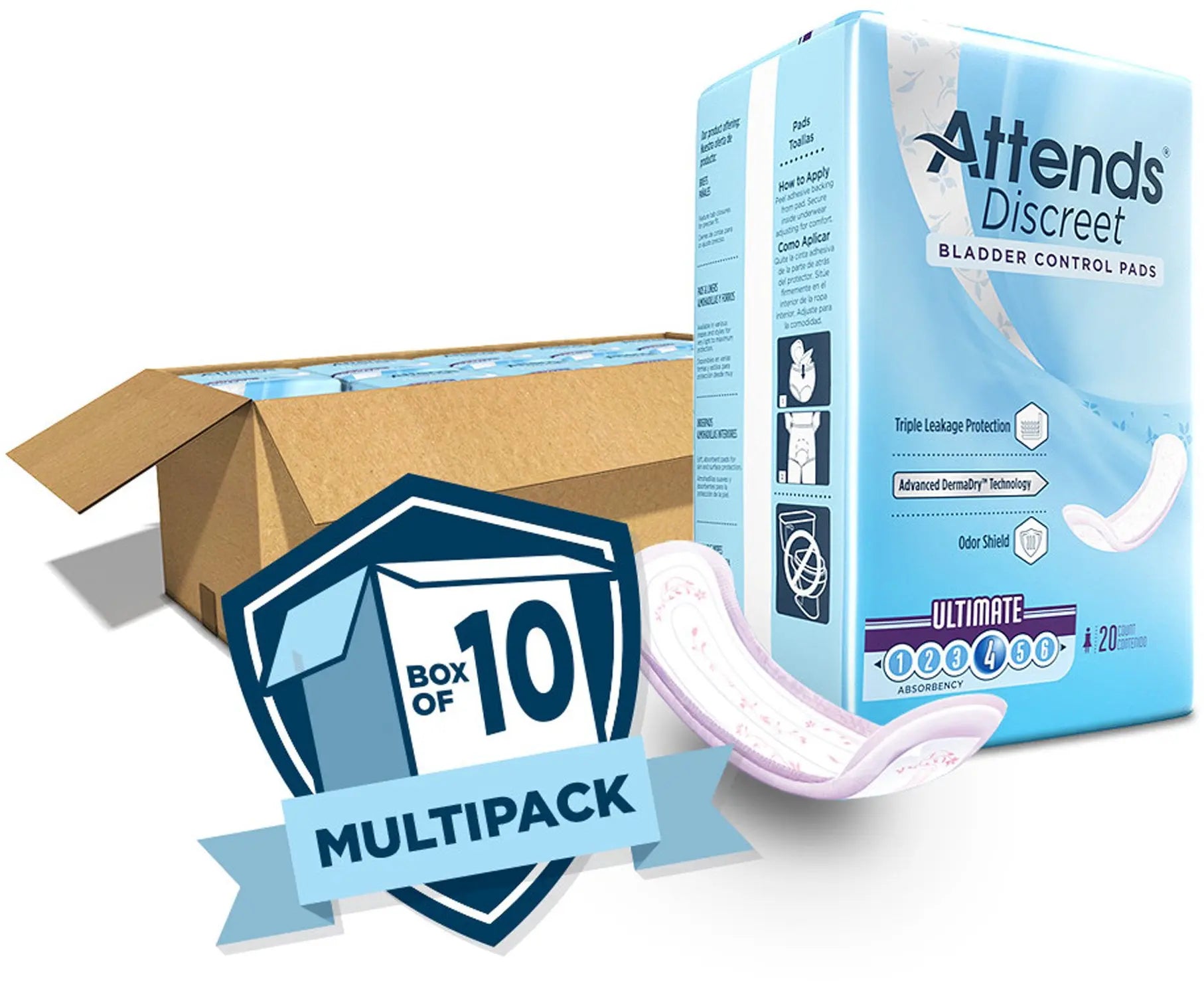 Attends Discreet Bladder Control Pad