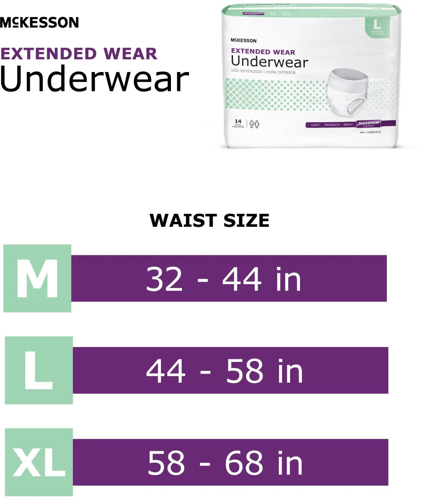 McKesson Super Moderate Absorbent Underwear