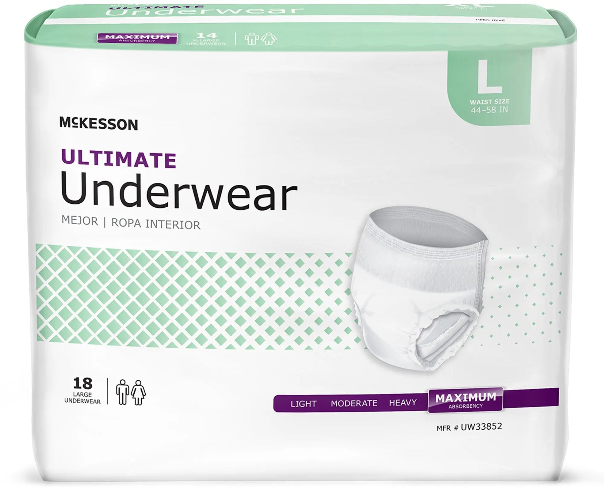 McKesson Super Moderate Absorbent Underwear