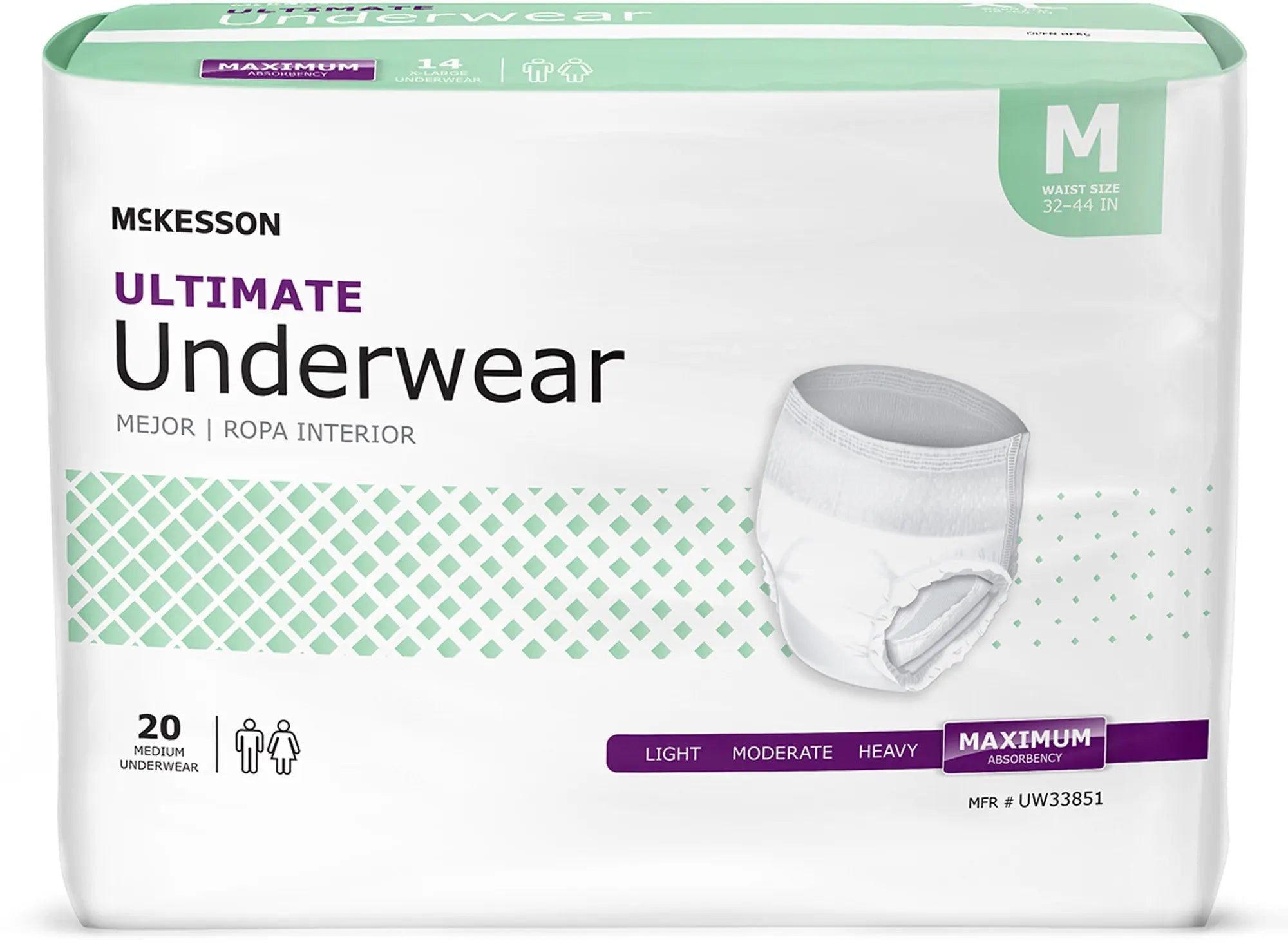 McKesson Super Moderate Absorbent Underwear