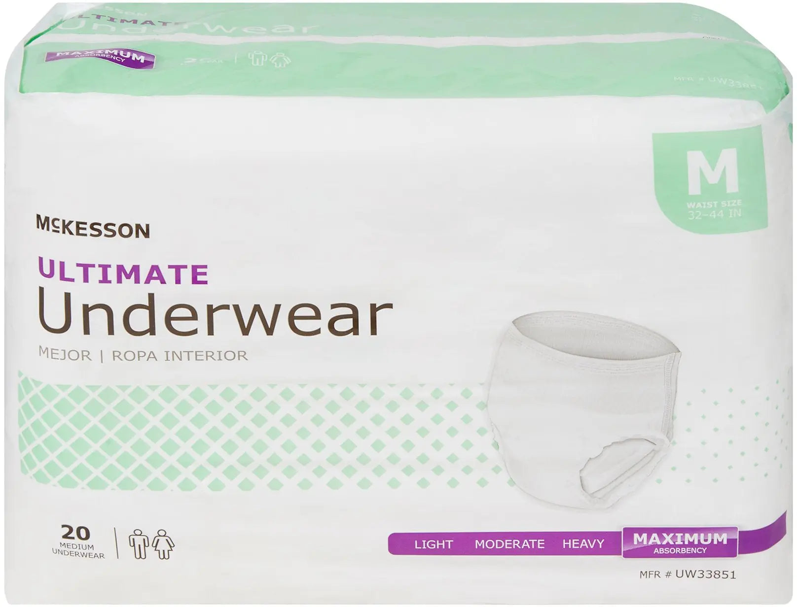 McKesson Super Moderate Absorbent Underwear