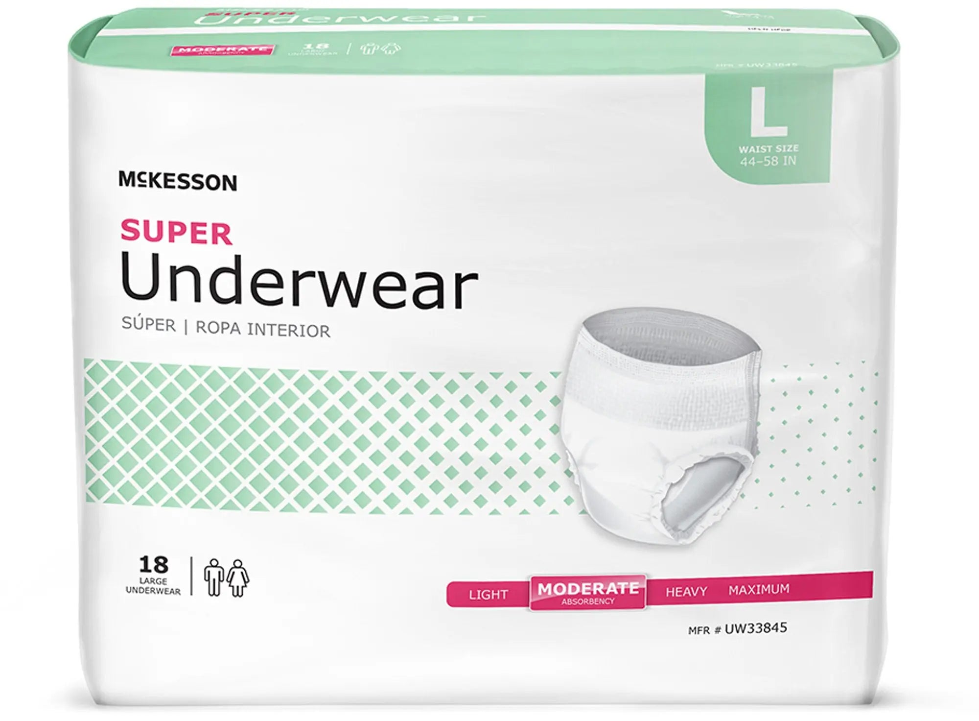 McKesson Super Moderate Absorbent Underwear