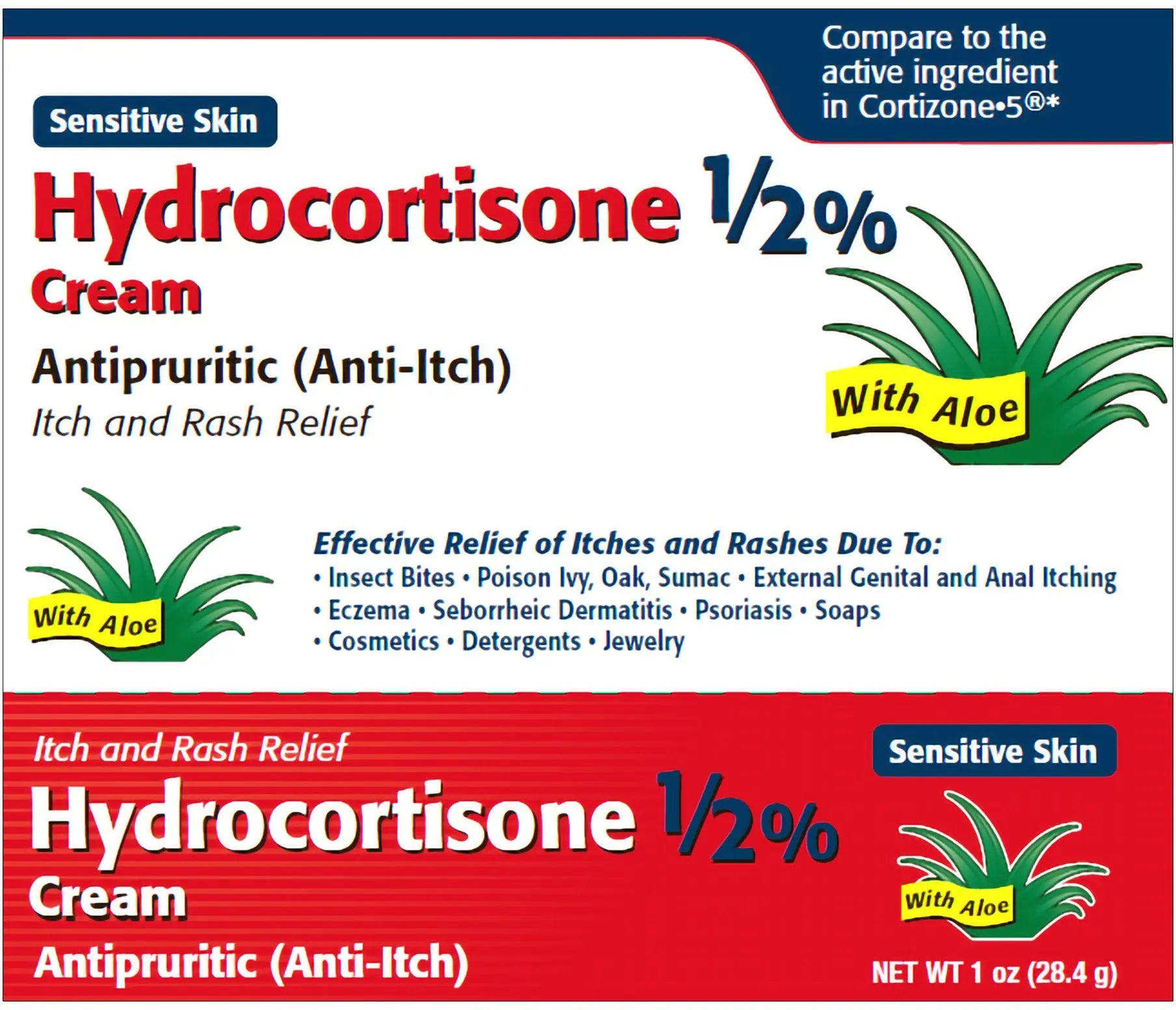 Itch Relief 0.5% Strength Cream 1 Oz. Tube