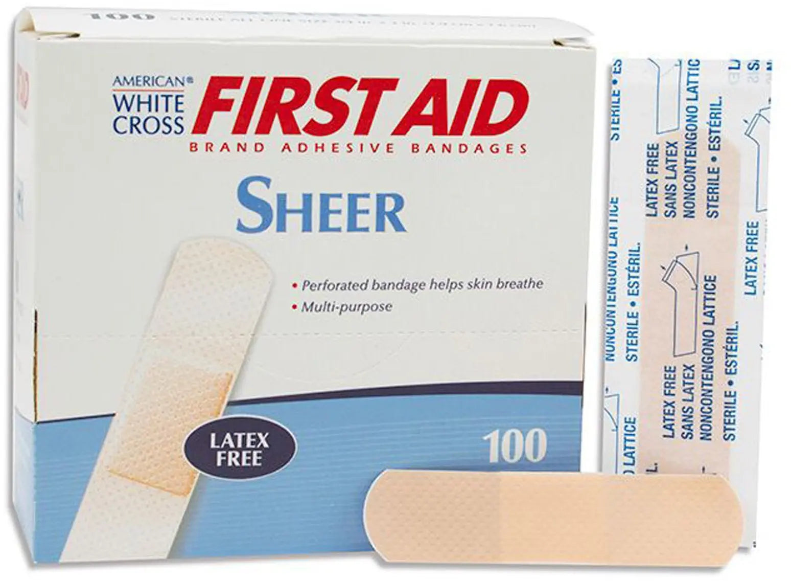 American White Cross Adhesive Strip