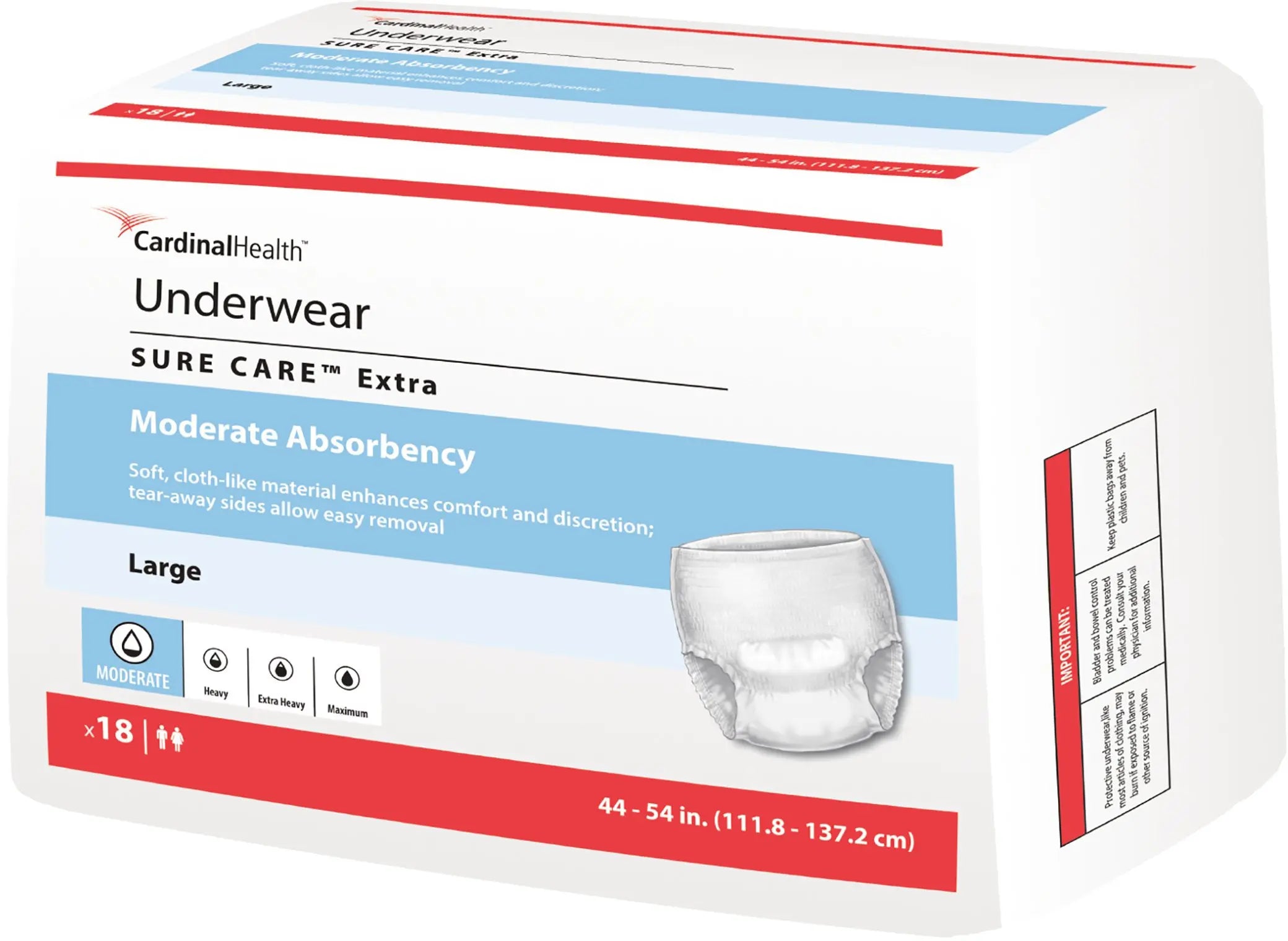 Simplicity Unisex Adult Absorbent Underwear