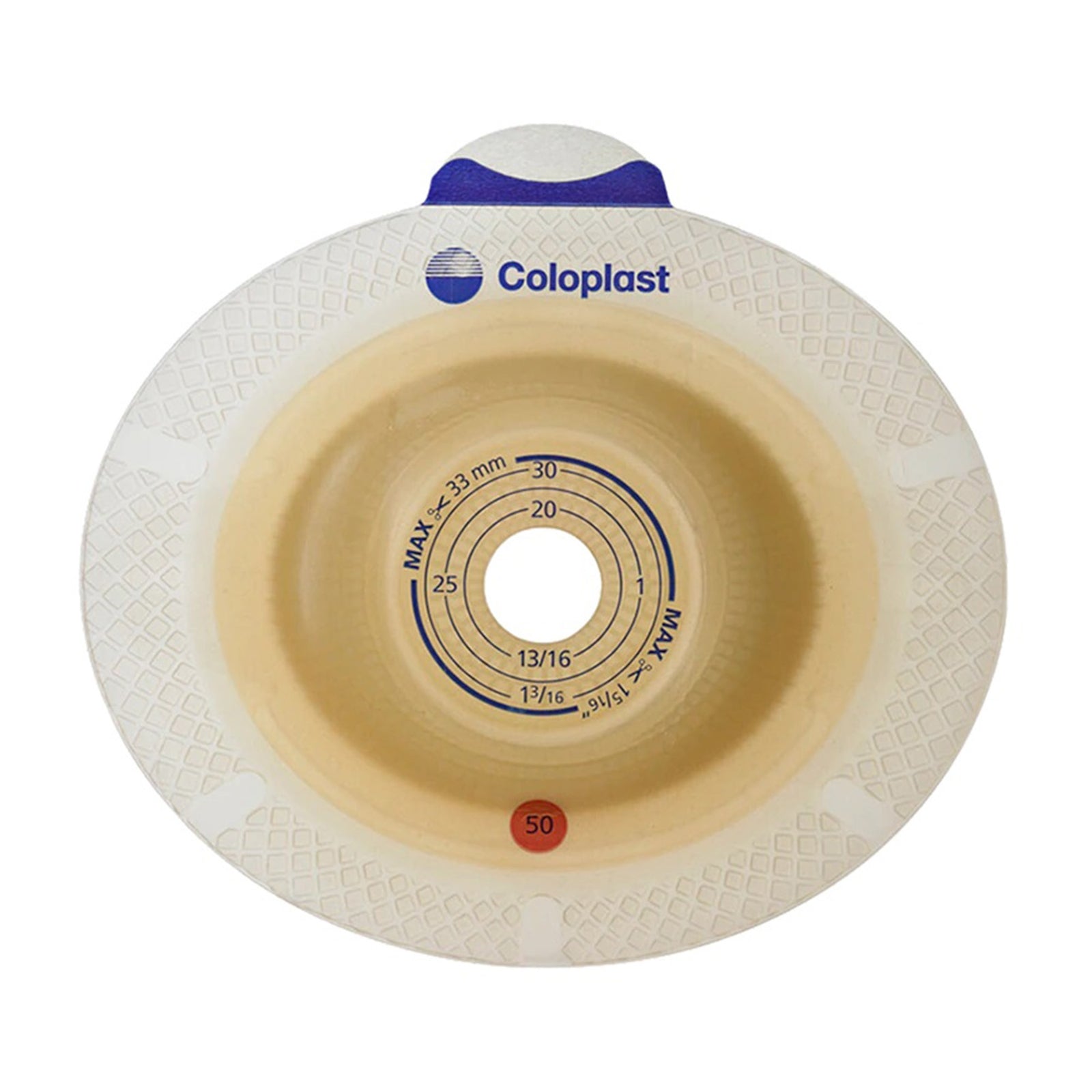 SenSura® Ostomy Barrier - 50 mm Flange, 1 Inch Opening, Box of 5