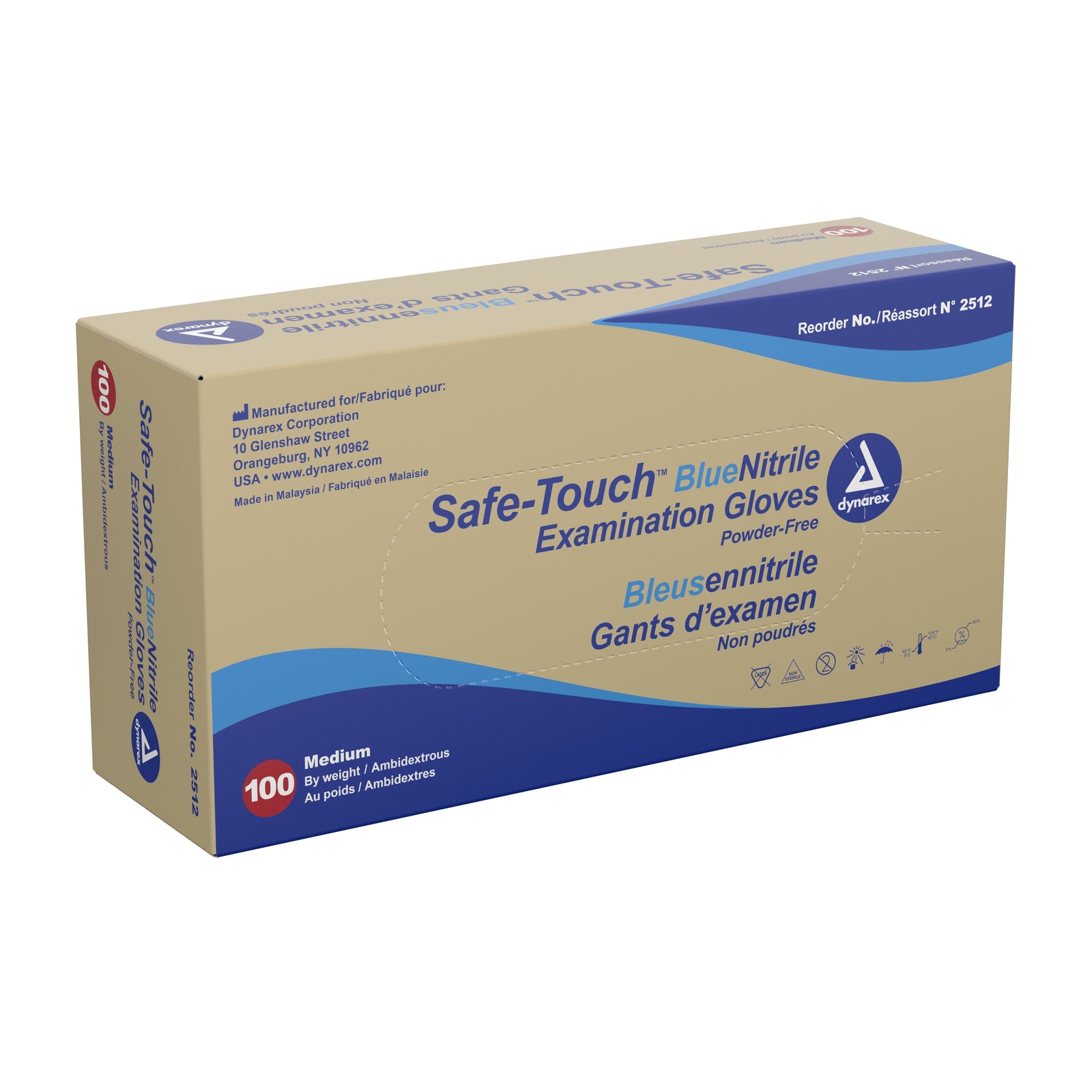 Safe-Touch™ Nitrile Exam Gloves - Medium