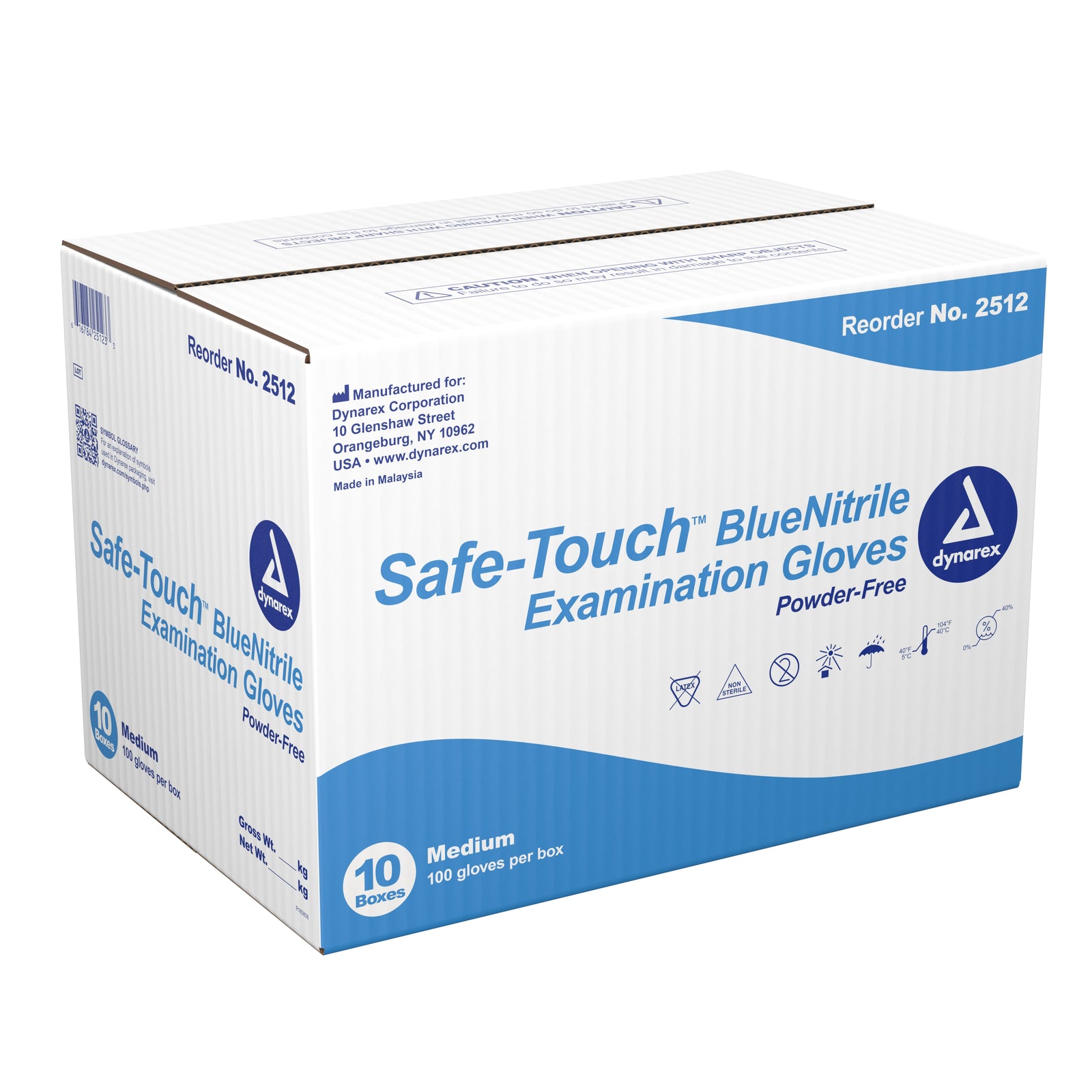 Safe-Touch™ Nitrile Exam Gloves - Medium