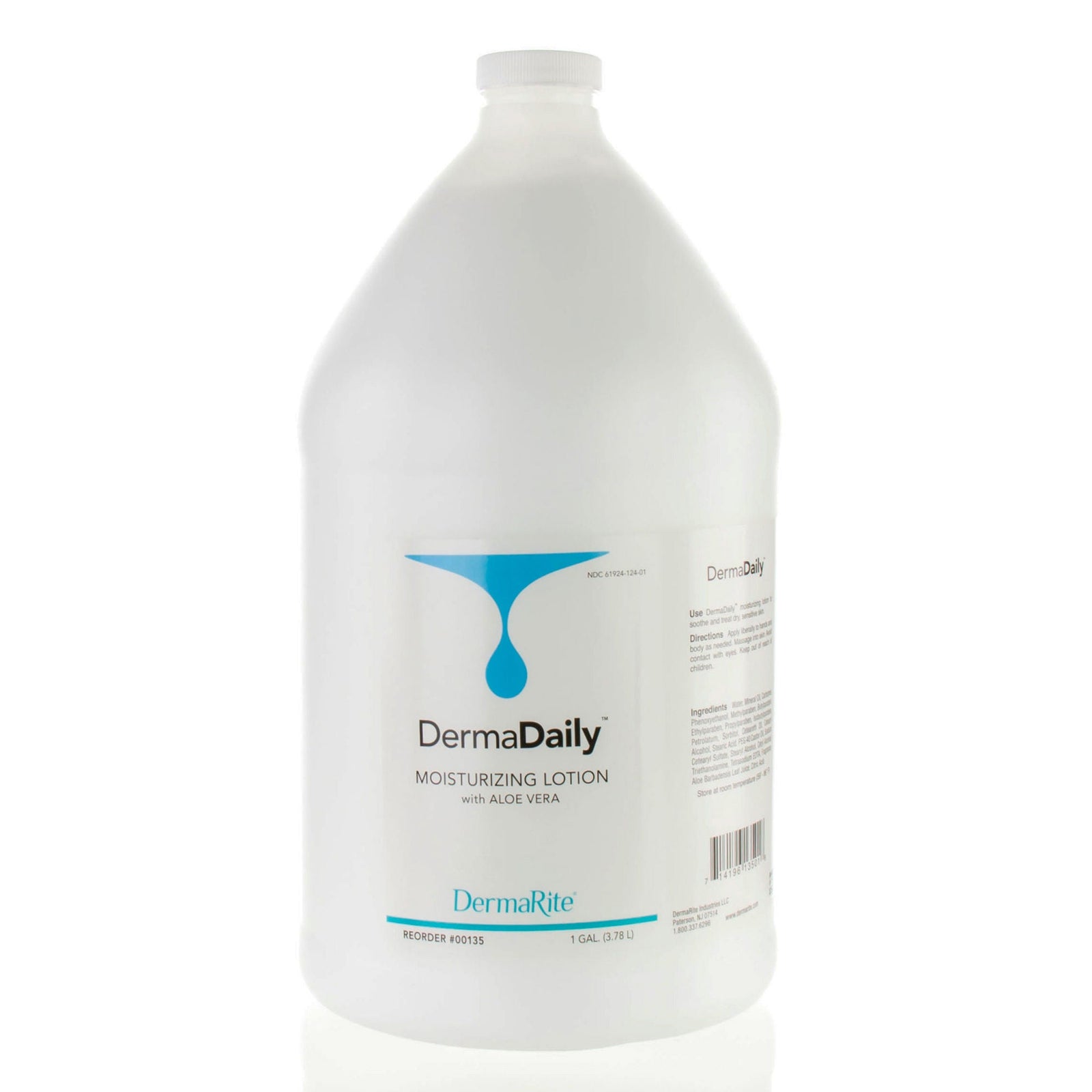 DermaRite DermaDaily Moisturizing Lotion with Aloe Vera, 1 Gallon