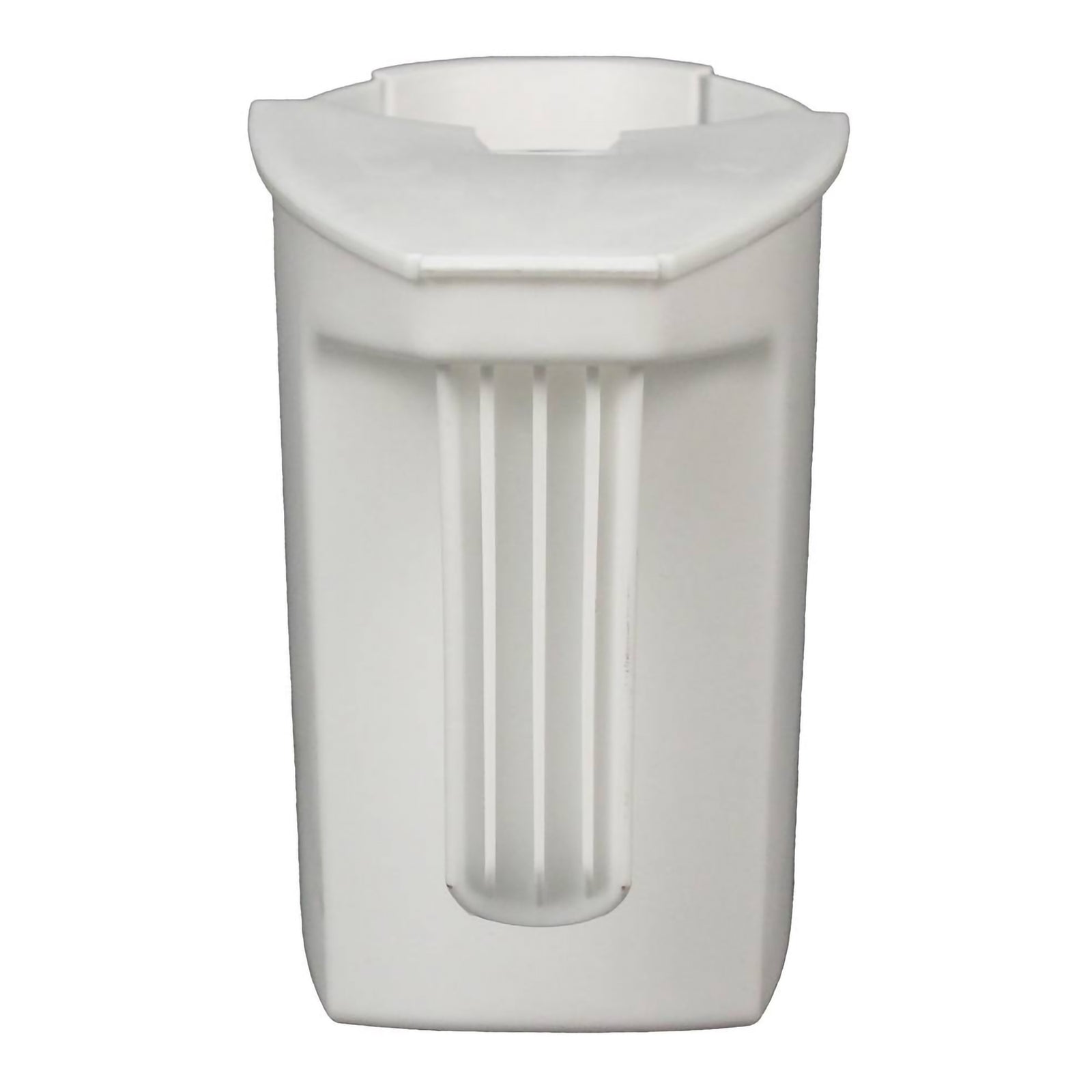 White Plastic Toilet Bowl Caddy 8"L x 4"W x 6"H