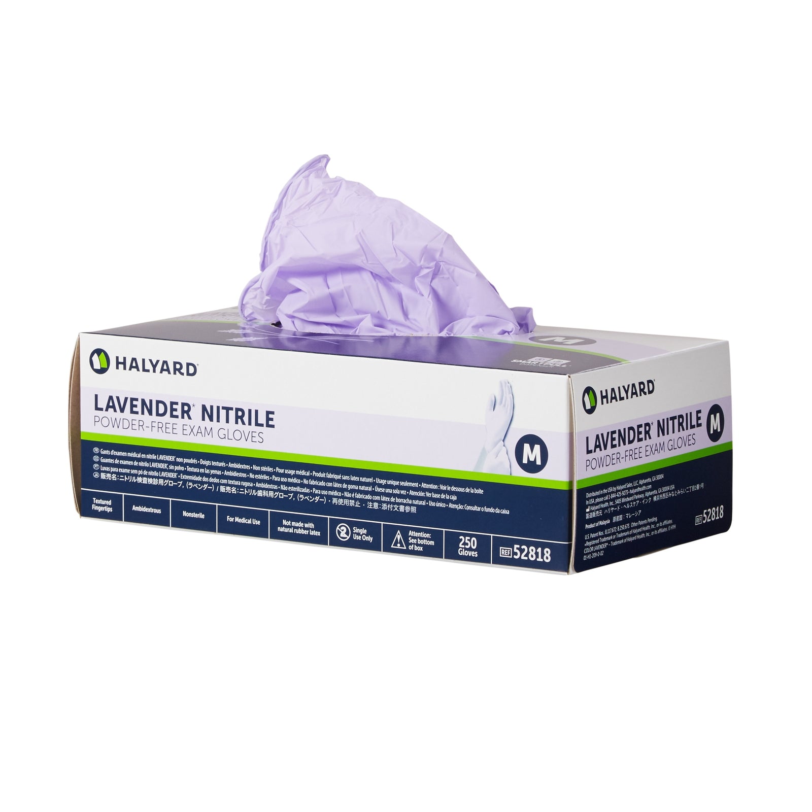 Halyard Nitrile Exam Gloves, Medium, Non-Sterile