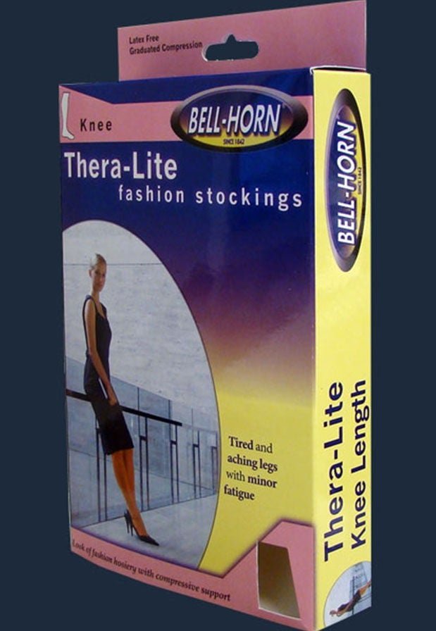 DJ Orthopedics Compression Knee-High Stocking, Medium, Beige, 15–20 mmHg
