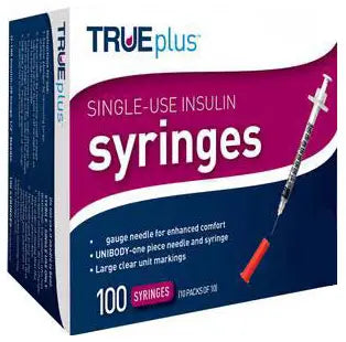 Trividia Health TRUEplus Latex-Free Insulin Syringes