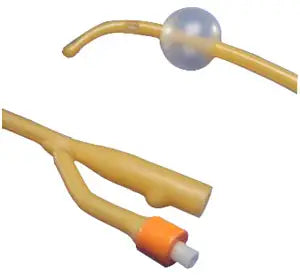 Cardinal Health Coude Tip Hydrogel Coated Red Foley Catheter