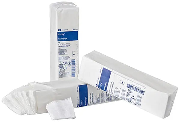 Cardinal Health Curity Sterile Gauze Sponge, 4 in x 8 in