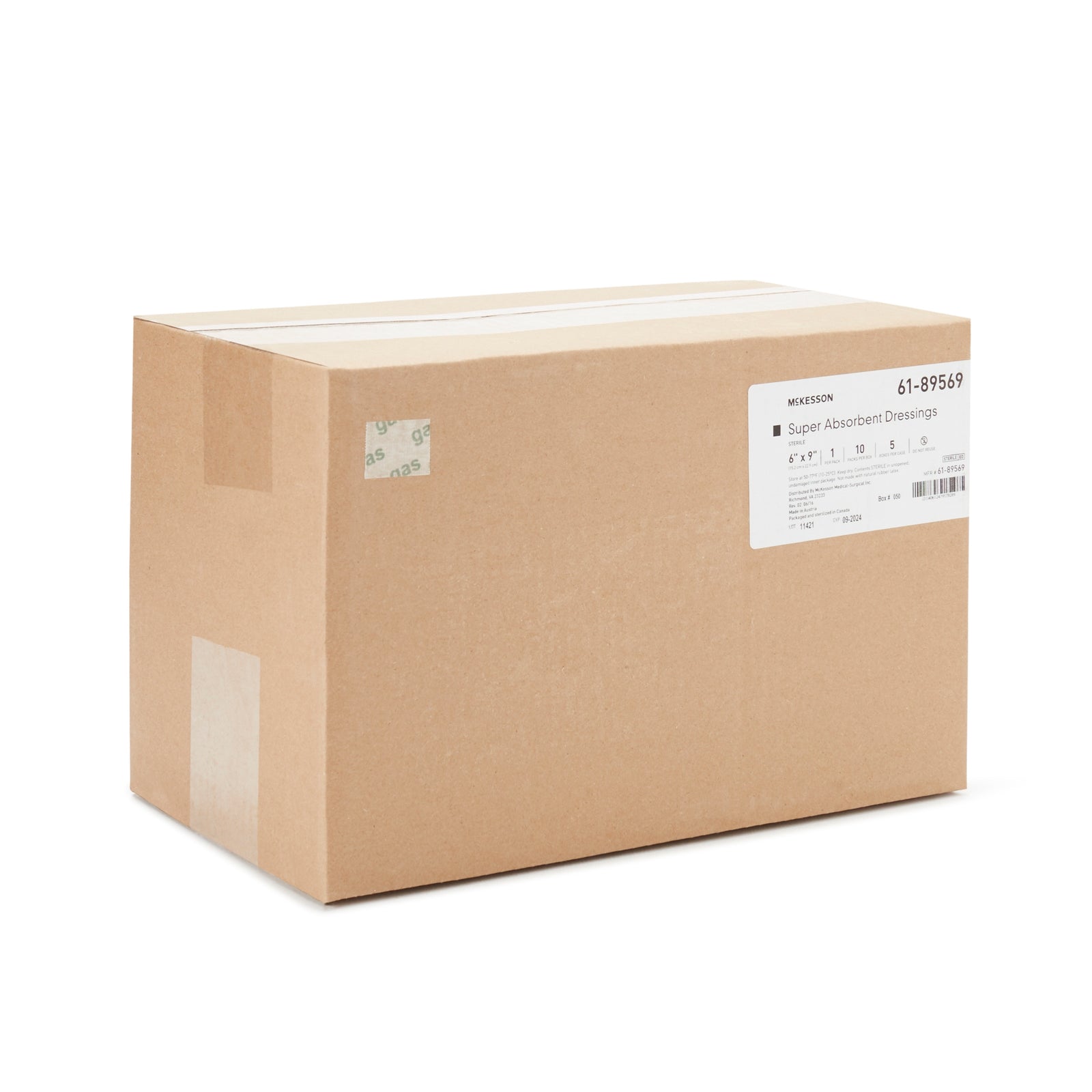 McKesson Super Absorbent Dressing 6 x 9 Inch