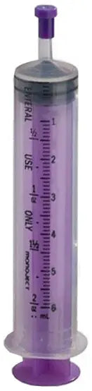Cardinal Health Purple Oral Syringe 6ml Sterile