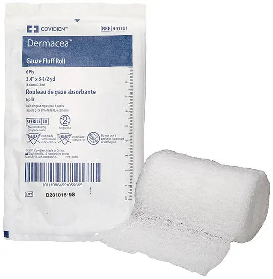 Cardinal Health 6-Ply Sterile Gauze Roll, 3.4 in. x 3.6 yd.