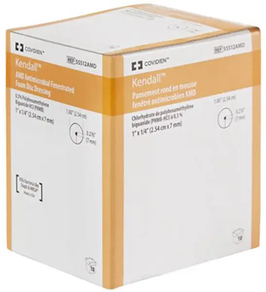 Cardinal Health AMD Antimicrobial Foam Discs, 1" Diameter