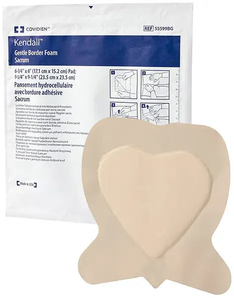 Cardinal Health Kendall Foam Border Gentle Silicone Adhesion Dressing