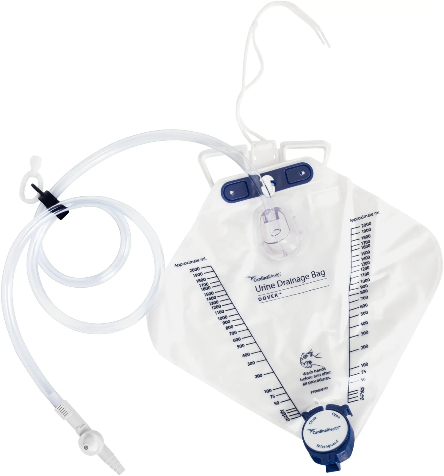 Cardinal Health Dover Urine Drainage Bag with 48" Tubing