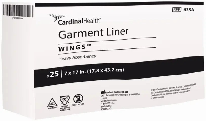 Cardinal Health Garment Liner Wings - Incontinence Pads