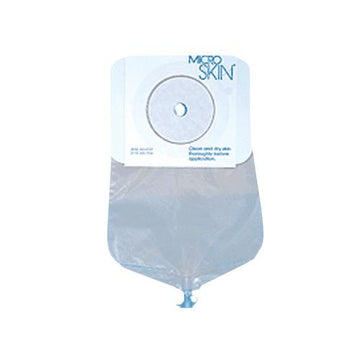 MicroSkin® One-Piece Urostomy Pouch 9 Inch Clear Drainable