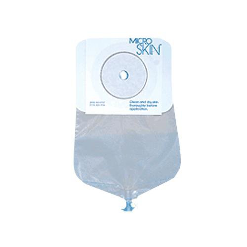 MicroSkin One-Piece Urostomy Pouch, 9 Inch, Clear, Drainable