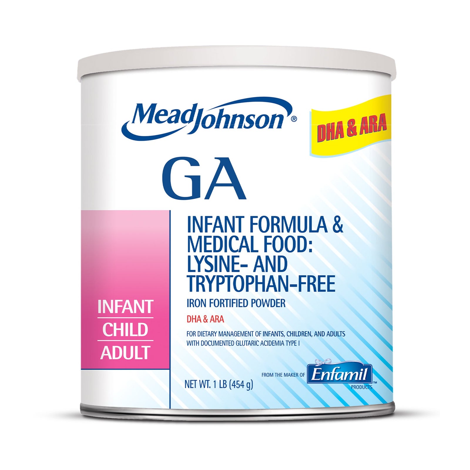 GA Pediatric Oral Supplement Powder for Glutaric Acidemia Type 1 - 1 lb. Can