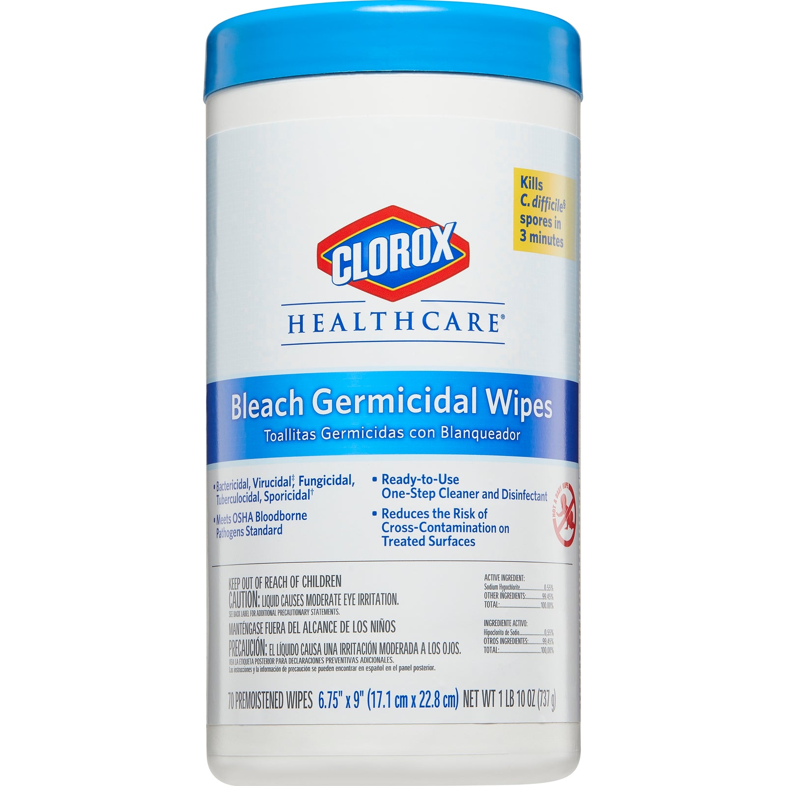 Clorox Healthcare Bleach Germicidal Wipes
