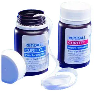 Cardinal Health Curity Iodoform Packing Strips — Sterile, Available in 1/4 in, 1/2 in, 1 in, 2 in