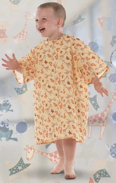 Patient Exam Gown Medium Kid Design (Turt-L Blue) Reusable