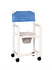 ipu® Standard Commode Shower Chair with Fixed Arms, 20-1/2 Inch Seat Width, 300 lbs Capacity